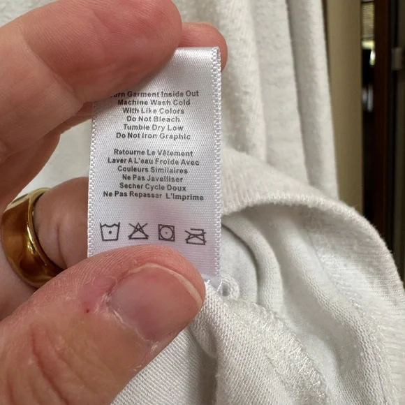 Spiritual Gangster White Sweatshirt with Heart Detail - Picture 5 of 6